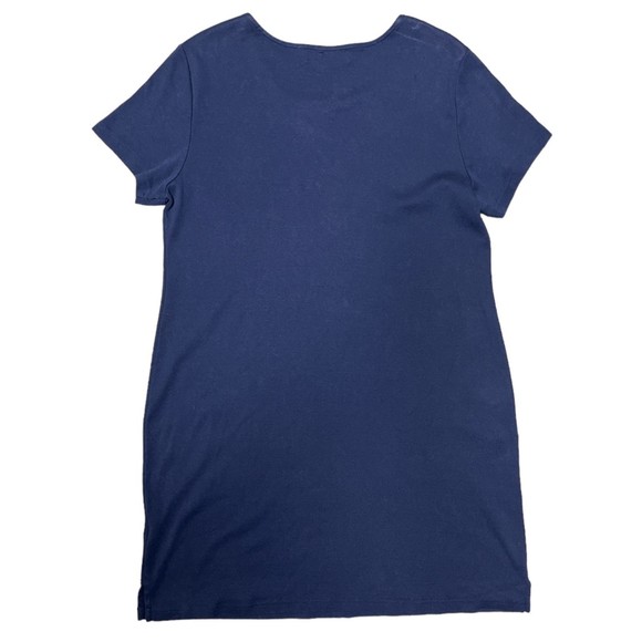 Karen Scott Sport Women's Loose Fit Dress Size PXL Navy Blue/Gold - Picture 2 of 6